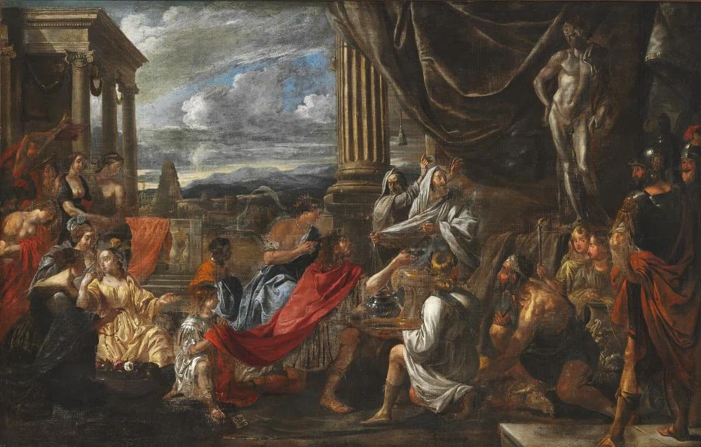 Il sacrificio ad Apollo - attribuito